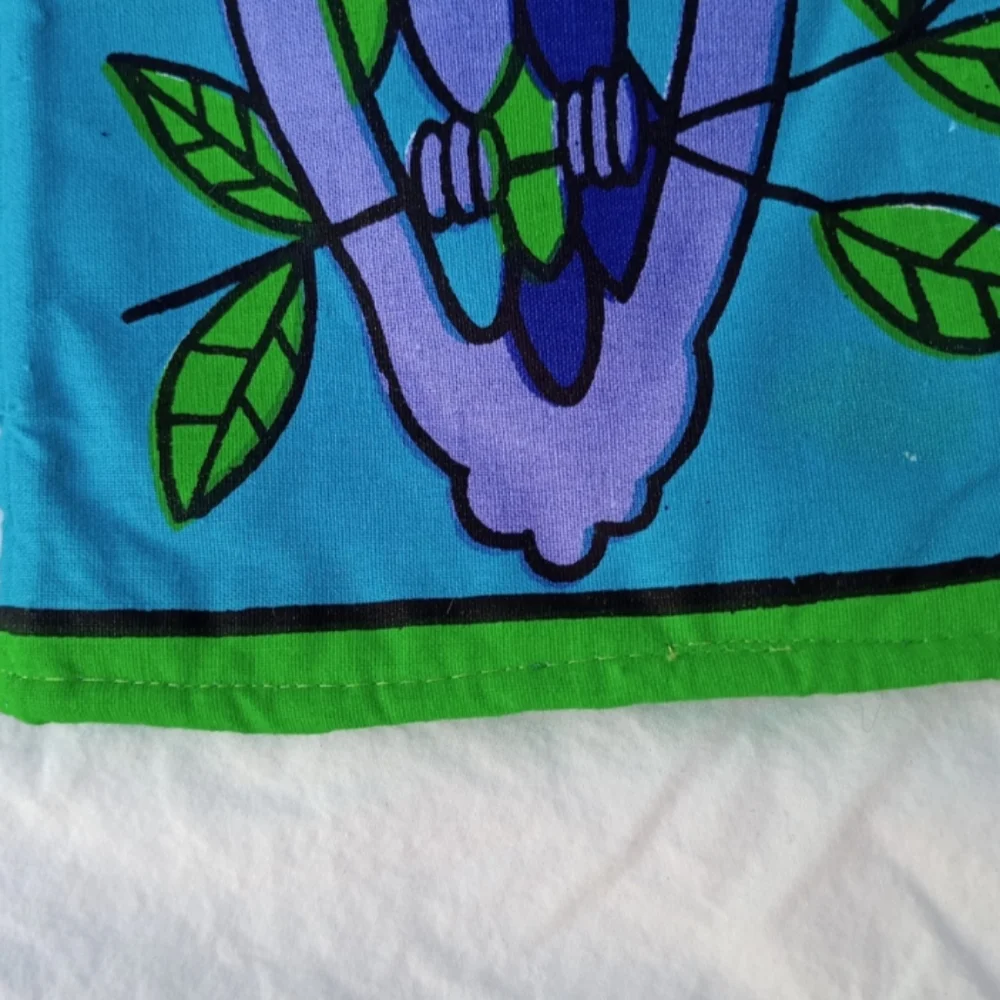 Handmade Blue and Purple Owl Oven Mitt Kitchen BBQ Cooking Decoration Decorative